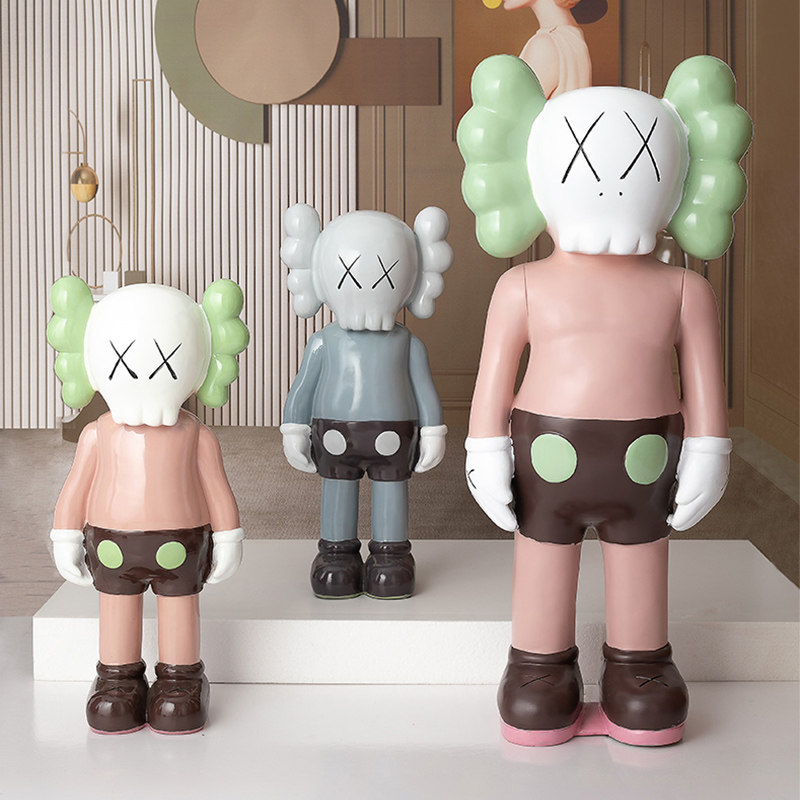 网红kaws公仔落地大摆摆件存钱客厅电视柜家居摆件
