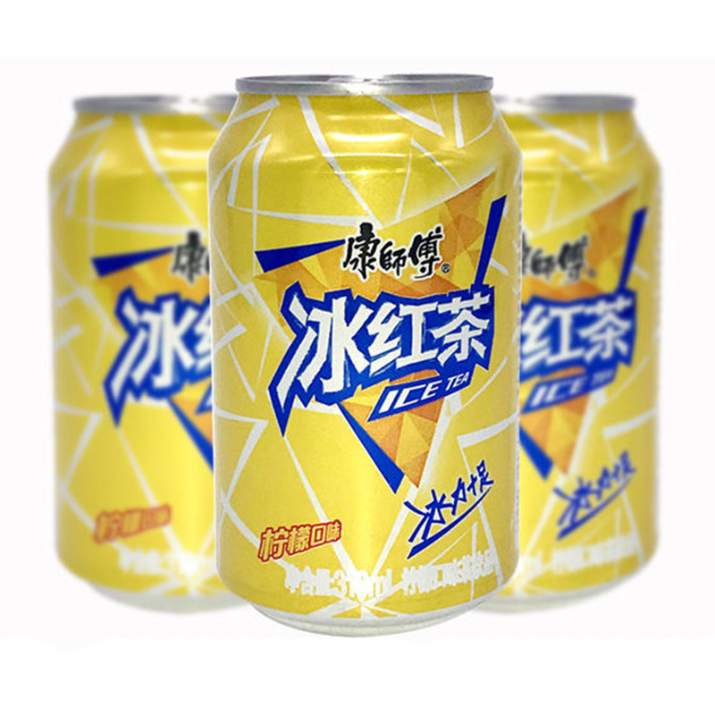 康师傅果汁饮料冰红茶310ml12罐批发茶饮饮品酸梅汤冰糖茶饮料