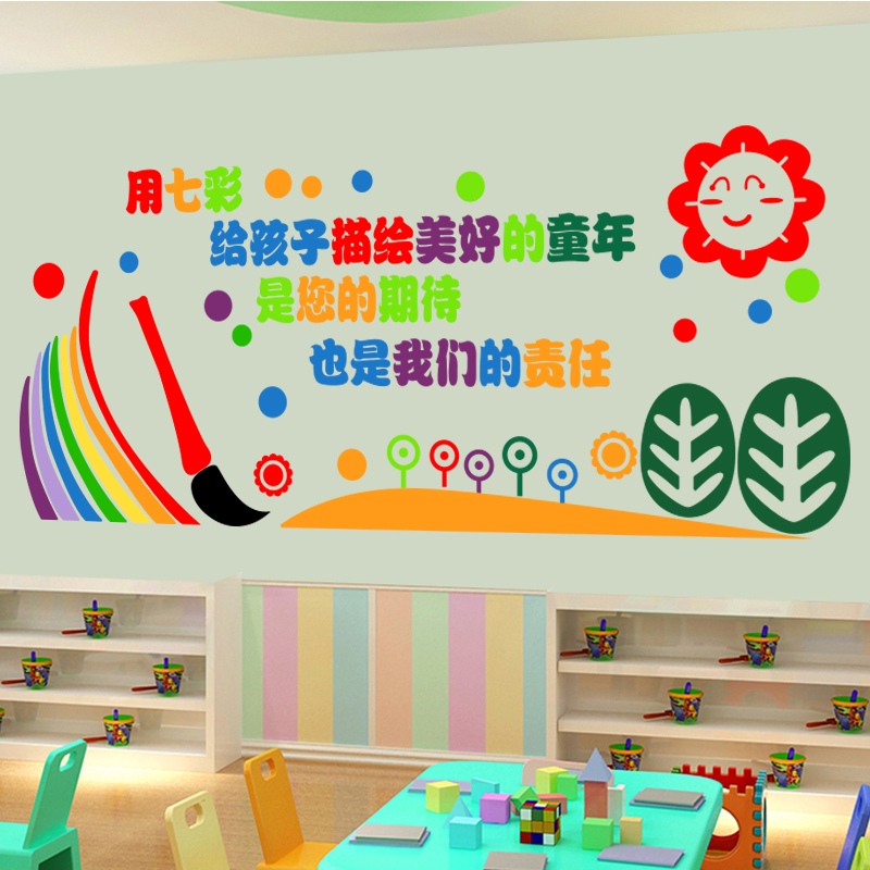 学校美术教室画室装饰墙面创意班级文化墙幼儿园环境布置贴纸海报 - 图2