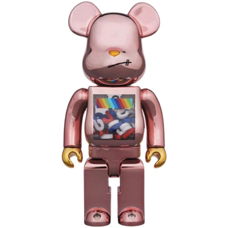 bearbrick电镀暴力熊积木熊jsb夜光千秋潮流桌面摆件潮玩盲盒