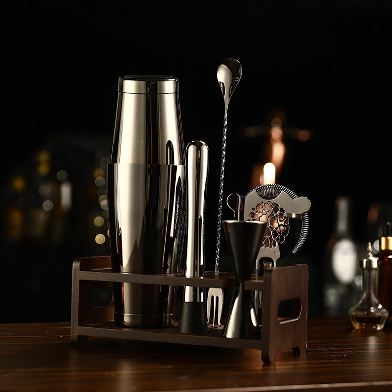 不锈钢调酒套装基酒用具鸡尾鸡尾酒酒器雪克壶杯摇调酒器