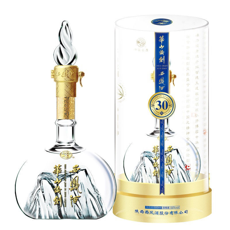 西凤酒55度华山论剑30年凤香型高度送礼盒装500ml*6瓶纯粮食白酒