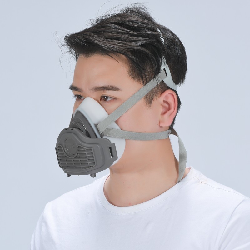 口罩防尘面具透气男头戴式面罩