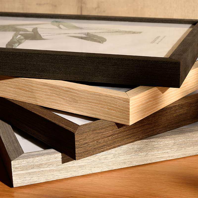 相框36寸组装自己画框4k8ka3a2a4木条全开木色原木相框