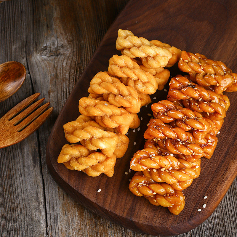 红糖小麻花零食小吃年货小袋装装零食充饥夜宵休闲食品饼干整箱