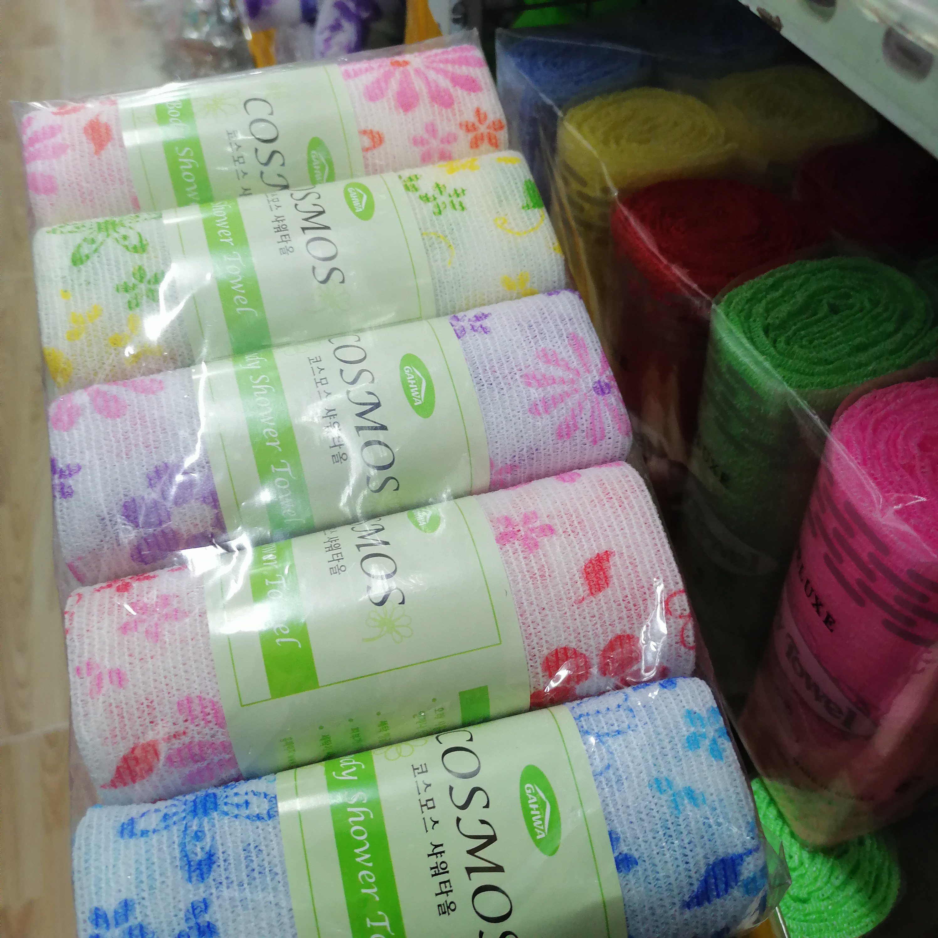 澡巾新品韩国长条浴花长方形沐浴浴巾洗澡浴室搓澡巾