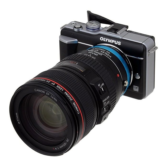 美国fotodioxefmft佳能镜头m4卡口内置可调nd转接环