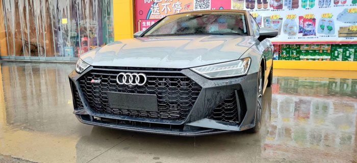 改装trbt适用于奥迪rs7前杠大包包围abt保险杠汽车包围