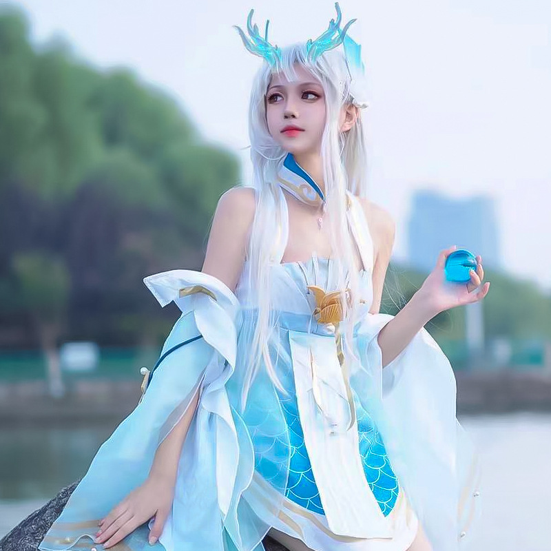西施cos王者荣耀游龙清影全套装成人儿童女cosplay女装