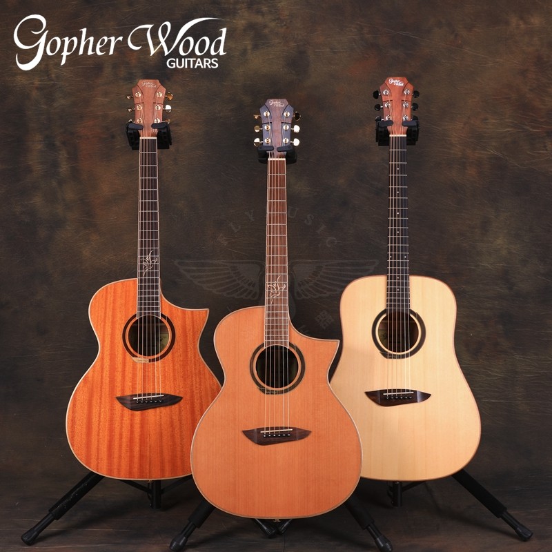 琴行韩国歌斐木gopherwoodg200g420620ce单板民谣吉他吉他民谣吉他