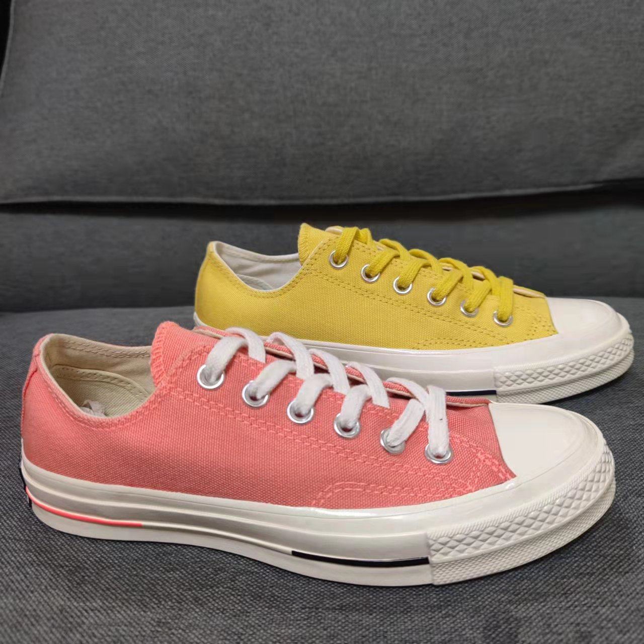 匡威夏季新款1970s沙漠黄酒红色帆布布鞋157544帆布鞋