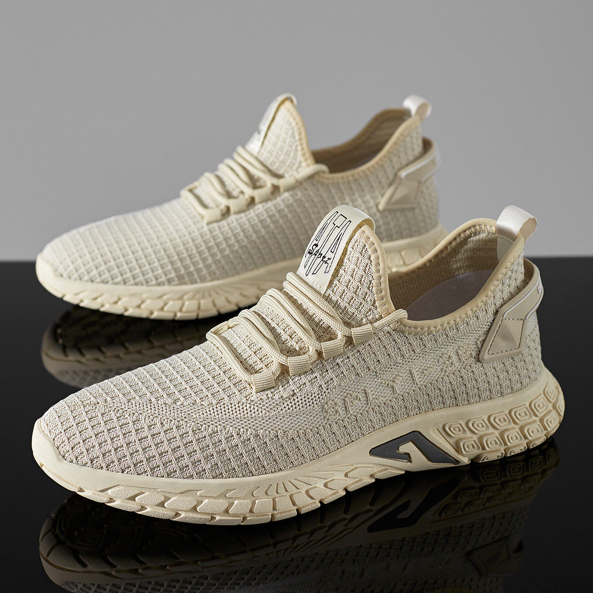 稻草人男鞋夏季新款休闲休闲运动运动鞋男士薄款潮鞋时尚休闲鞋