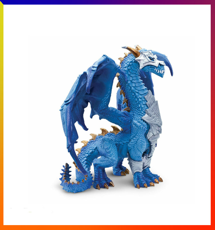 safari守护龙蓝色蓝色飞龙神话魔幻骑士中国龙动物其他模型玩具