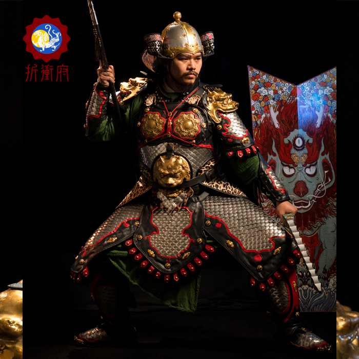 折冲府殿前司胖虎宝相麒麟明光甲明光铠铠甲唐甲鱼鳞甲盔甲