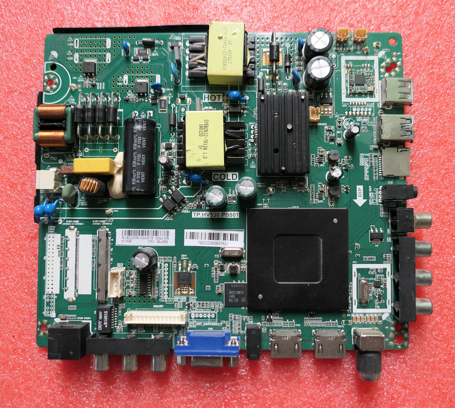 原装组装装机通用4k网络液晶电视主板tp.hv530.pb801自带pcb电路板