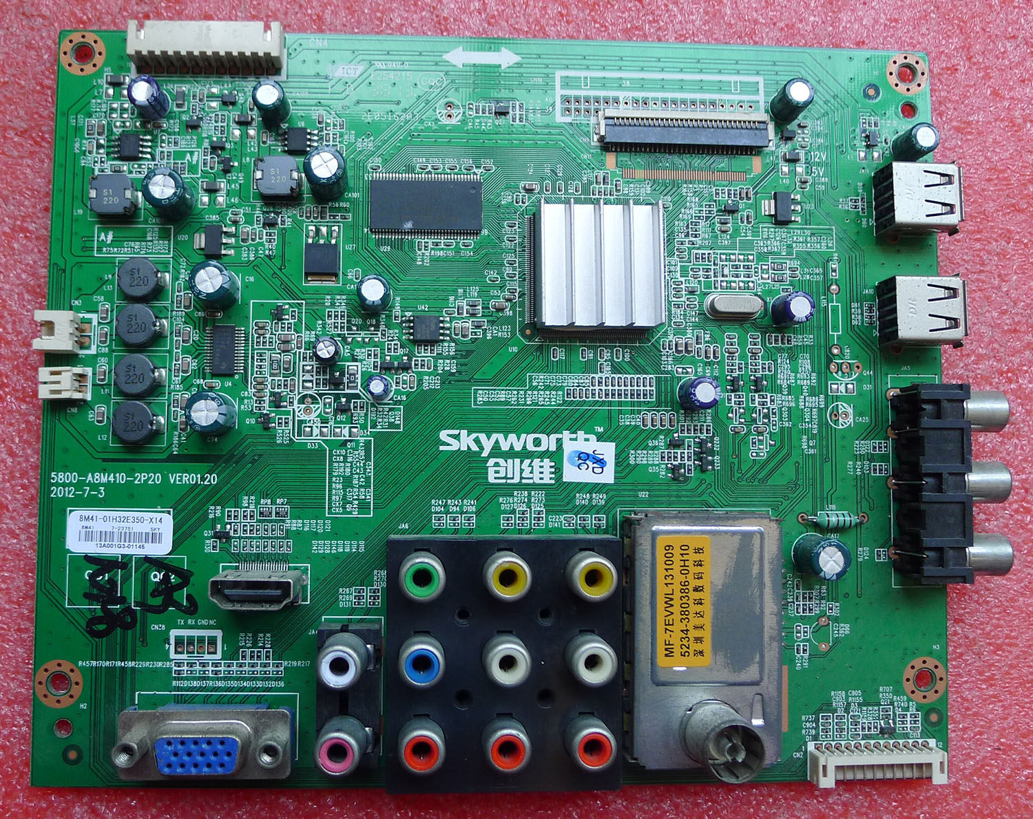 原装创维32e5chr32e56he32e301c电视主板5800a8m4102p202p10pcb电路板