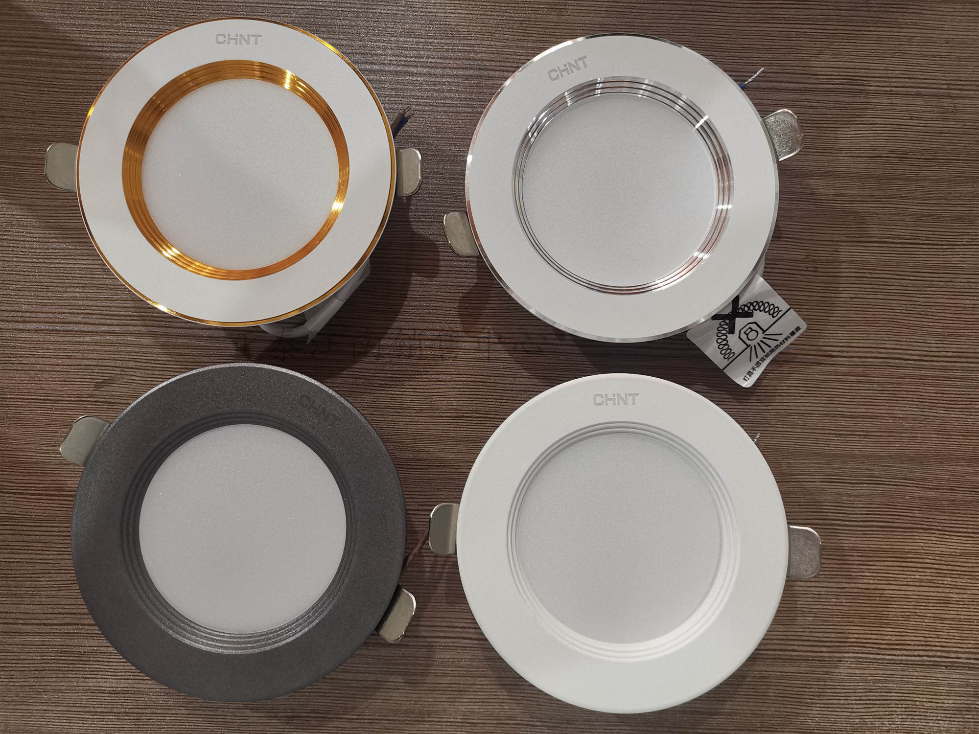 正泰led嵌入式筒灯3w黑色银灰色金色孔灯天花筒灯