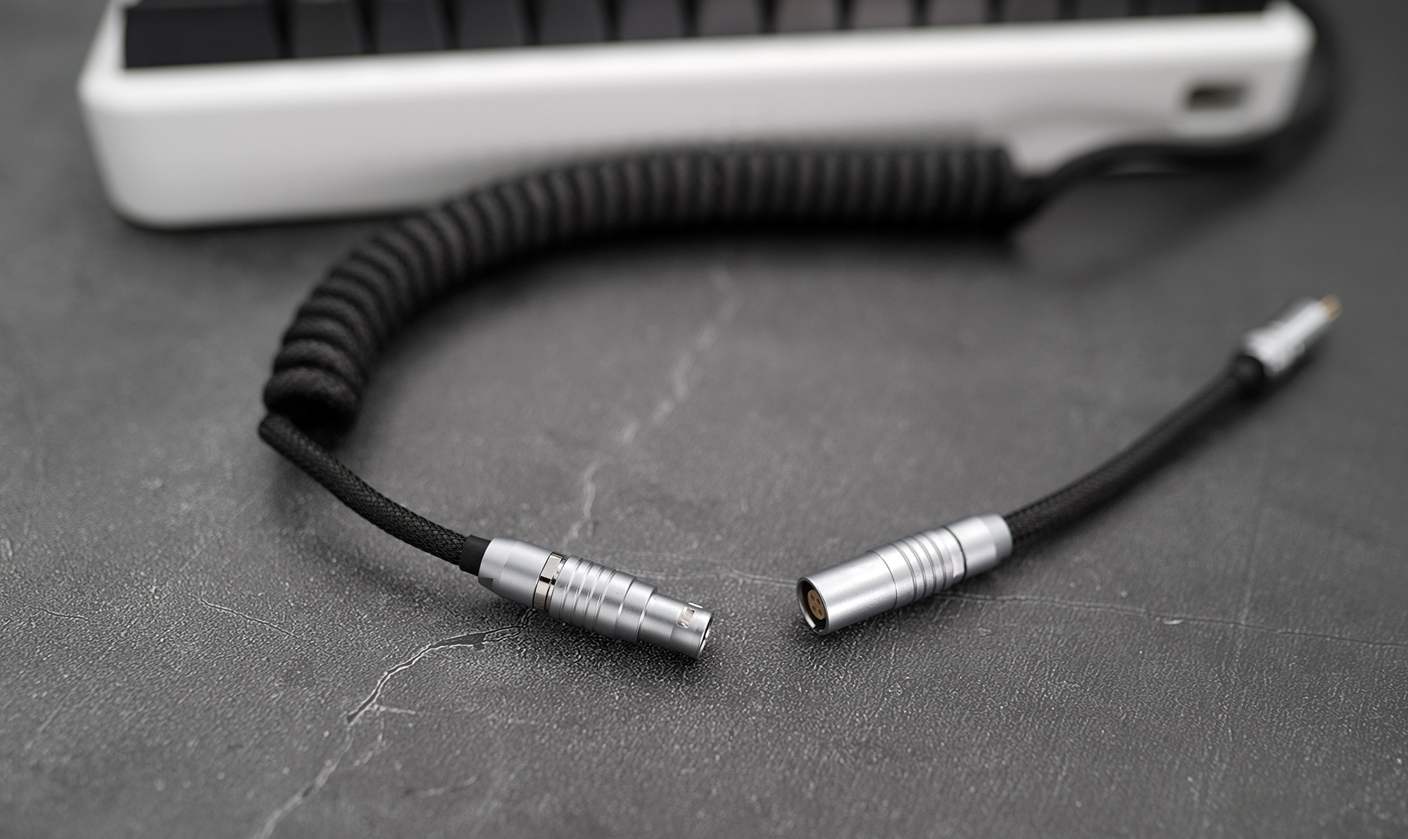 geekcable手工客制化机械键盘数据线gmk主题sp限量键帽线 黑电子