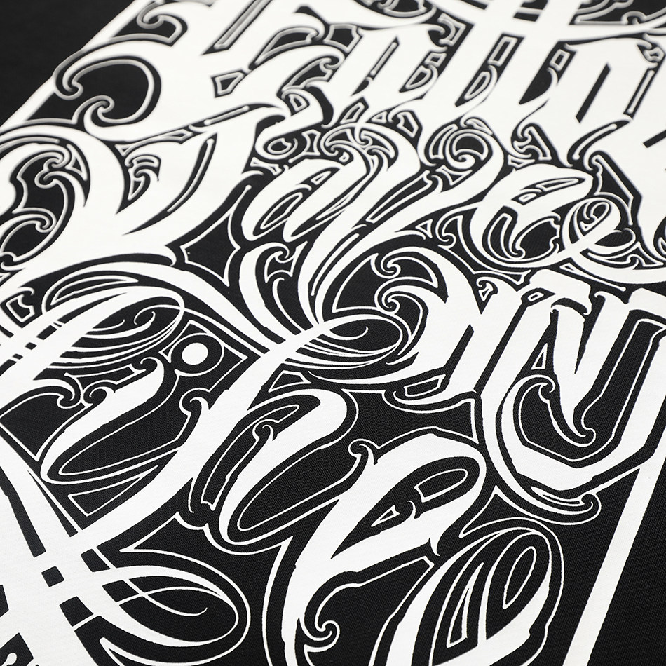 双头ekhlas新款原创潮流宽松西海岸花体字卫衣