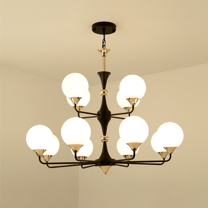 客厅led吊灯美式简约小客现代北欧餐厅时尚客厅吊灯