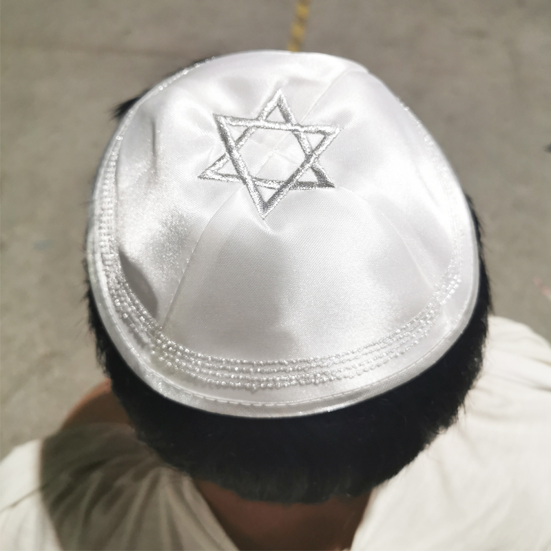 耶路撒冷以色列犹太太小六芒星无边小圆手工基帕kipa帽子
