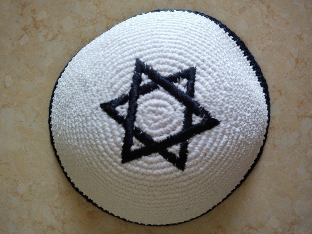 耶路撒冷以色列犹太太小六芒星无边小圆手工基帕kipa帽子