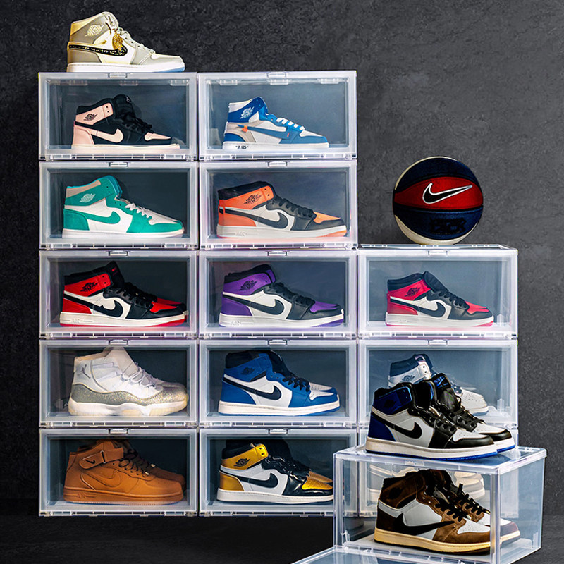 爱丽思aj透明鞋柜抽屉鞋盒收纳盒防氧化家用鞋盒