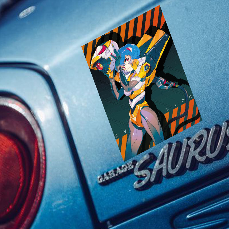 新品机动战士高达动漫卡通车贴划痕装饰摩托电动汽车贴纸汽车装饰贴