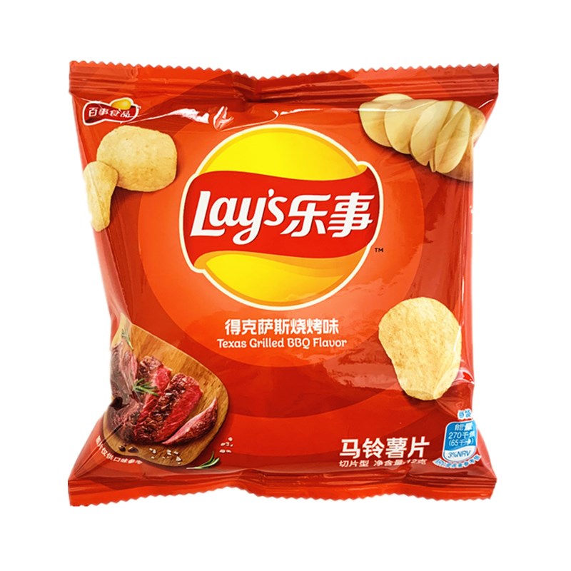 乐事烧烤味薯片小包装零食休闲散装自选超市大礼包组合整箱混装