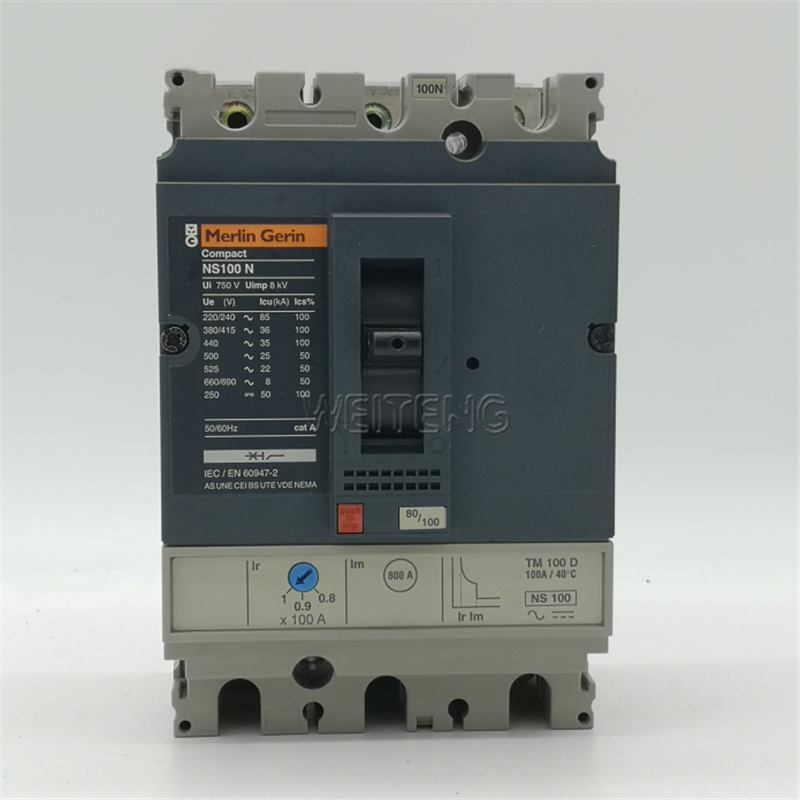 9年老店梅兰merlingerin空气开关ns100n三极3p空气开关