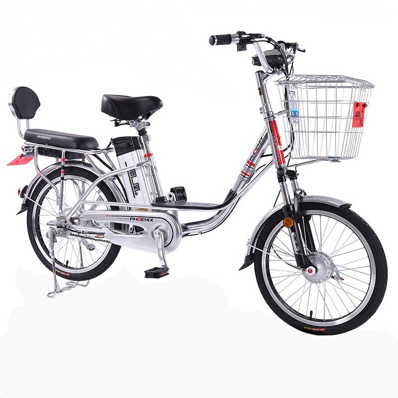 凤凰电动自行车20寸男女轻便代步小型电瓶锂电电动自行车