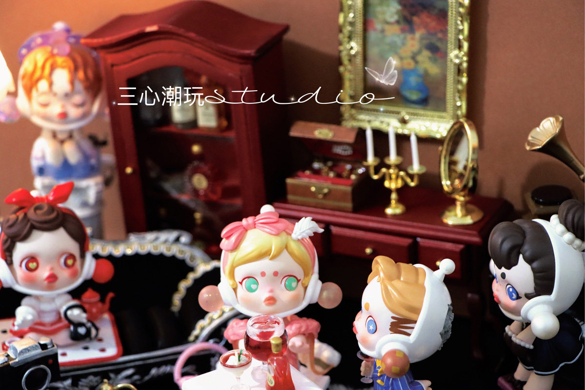 skullpanda人生如戏sp三代场景布置手办道具娃微缩潮玩盲盒