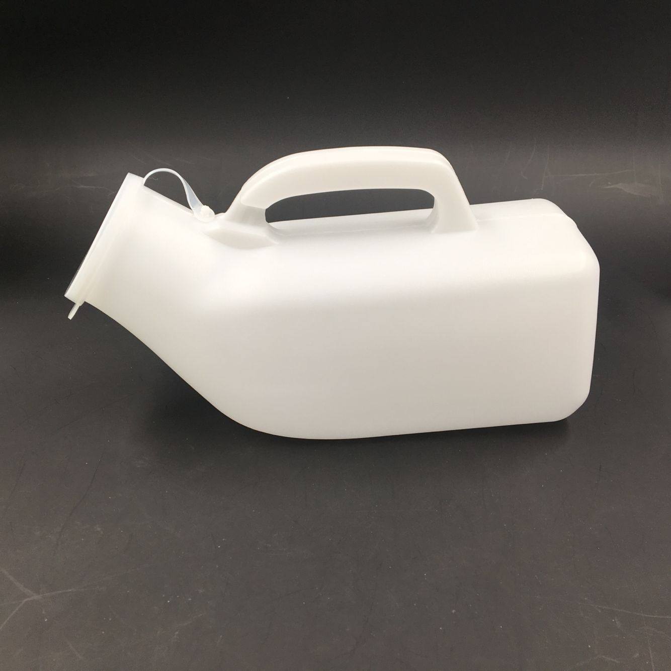 加厚卧床老人尿壶 男用夜壶带盖 1200ml大容量尿盆瘫痪病人接尿器