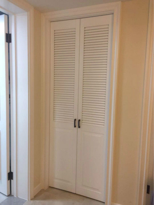 特价实木百叶叶门对开折叠移门定制衣帽间卫生间卧室门