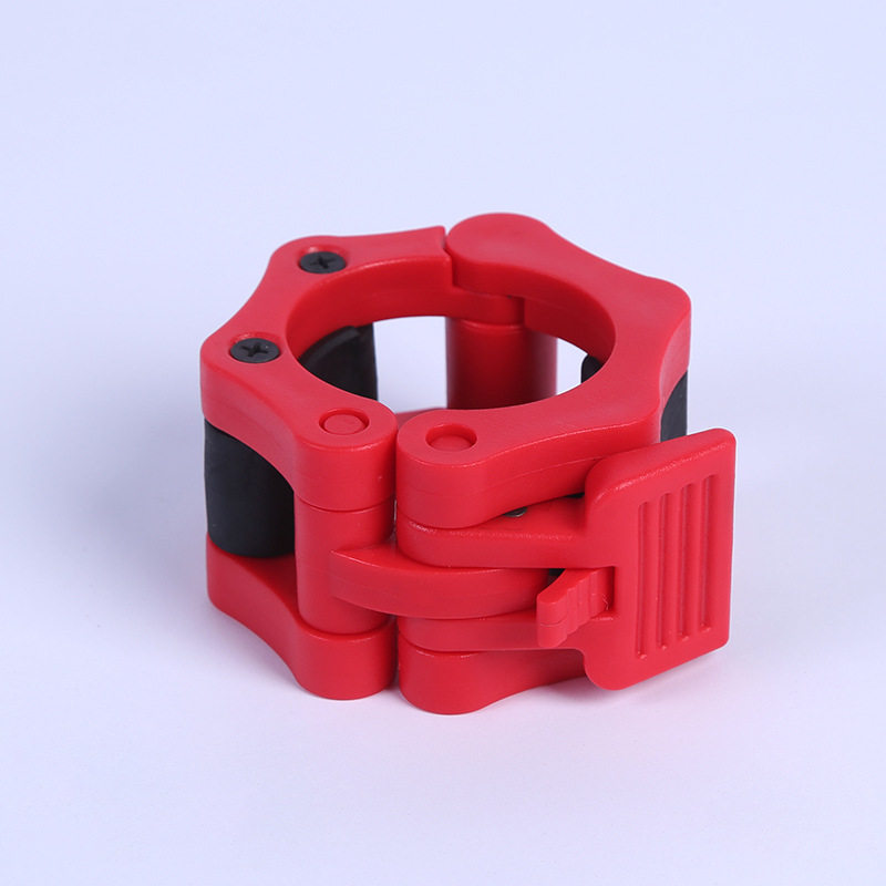 快速奥杆卡头50mm快拆卡扣坚固耐用磨砂塑料杠铃安全卡扣ob杆