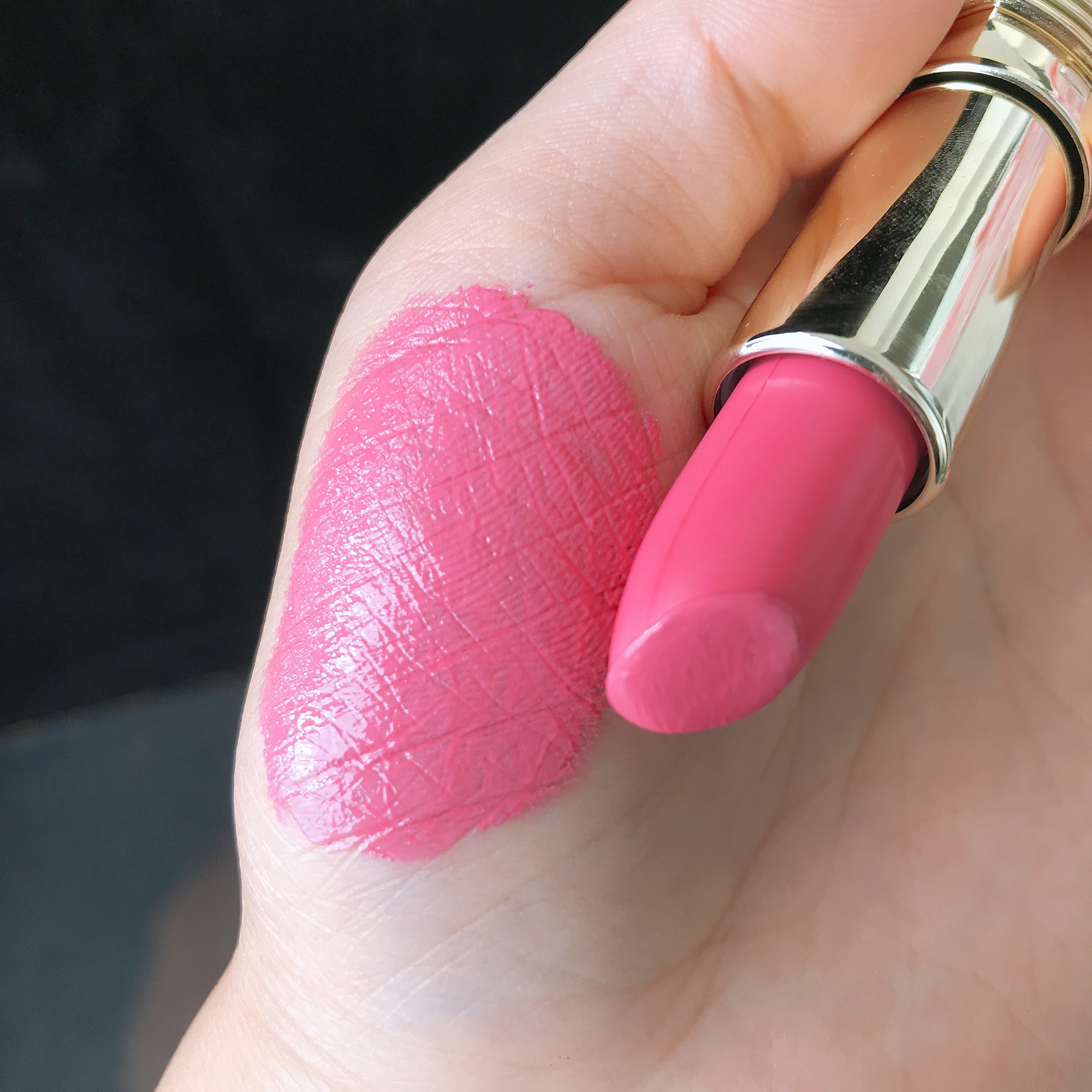 粉色樱花口红欧美公主桃红色芭比保湿唇膏