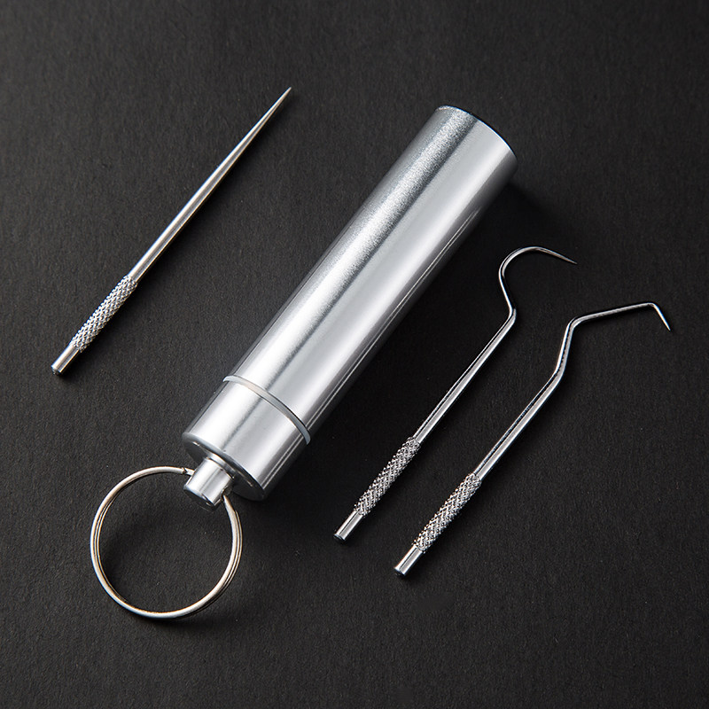 不锈钢牙签勾针便携式随身剔牙神器迷你清洁清洁工牙签