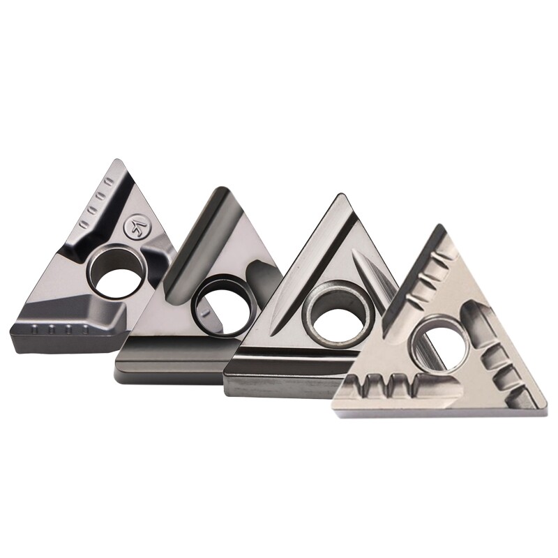 数控刀片陶瓷刀粒三角形外圆粗车精车开槽刀头圆车刀