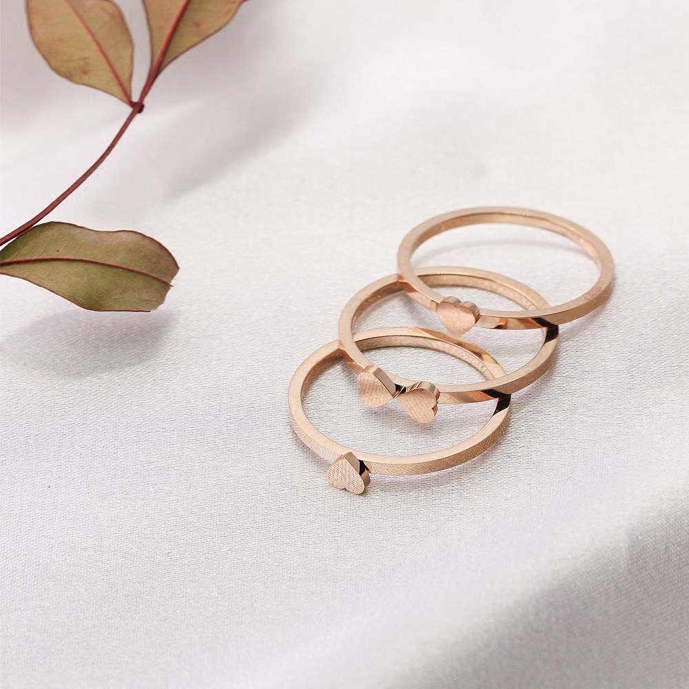 精致创意3支幸运草戒指时尚简约个性食指中指指环戒指