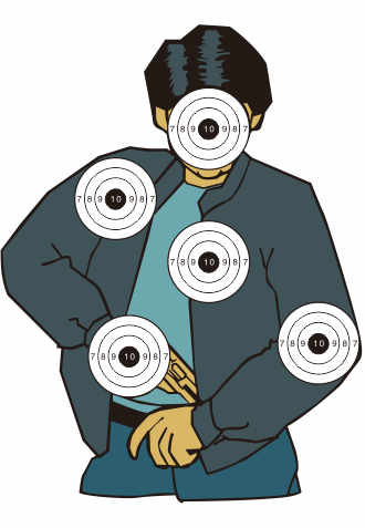 靶纸实战射击实景半身胸环部队训练对公开票飞镖