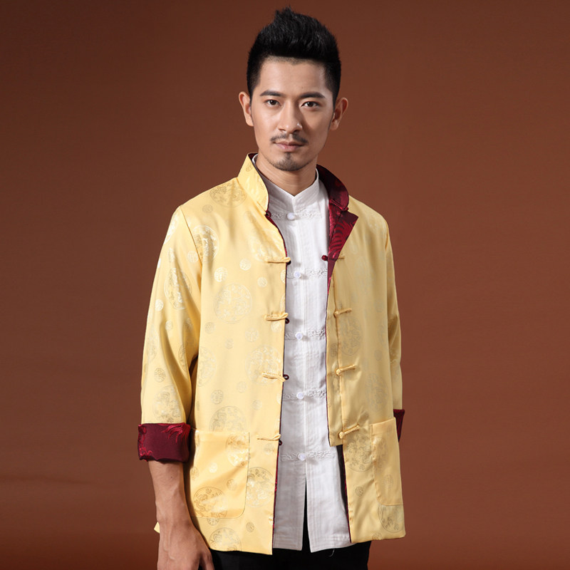 男装外套唐装中国国风青年汉服男长衫居士中式民族服装