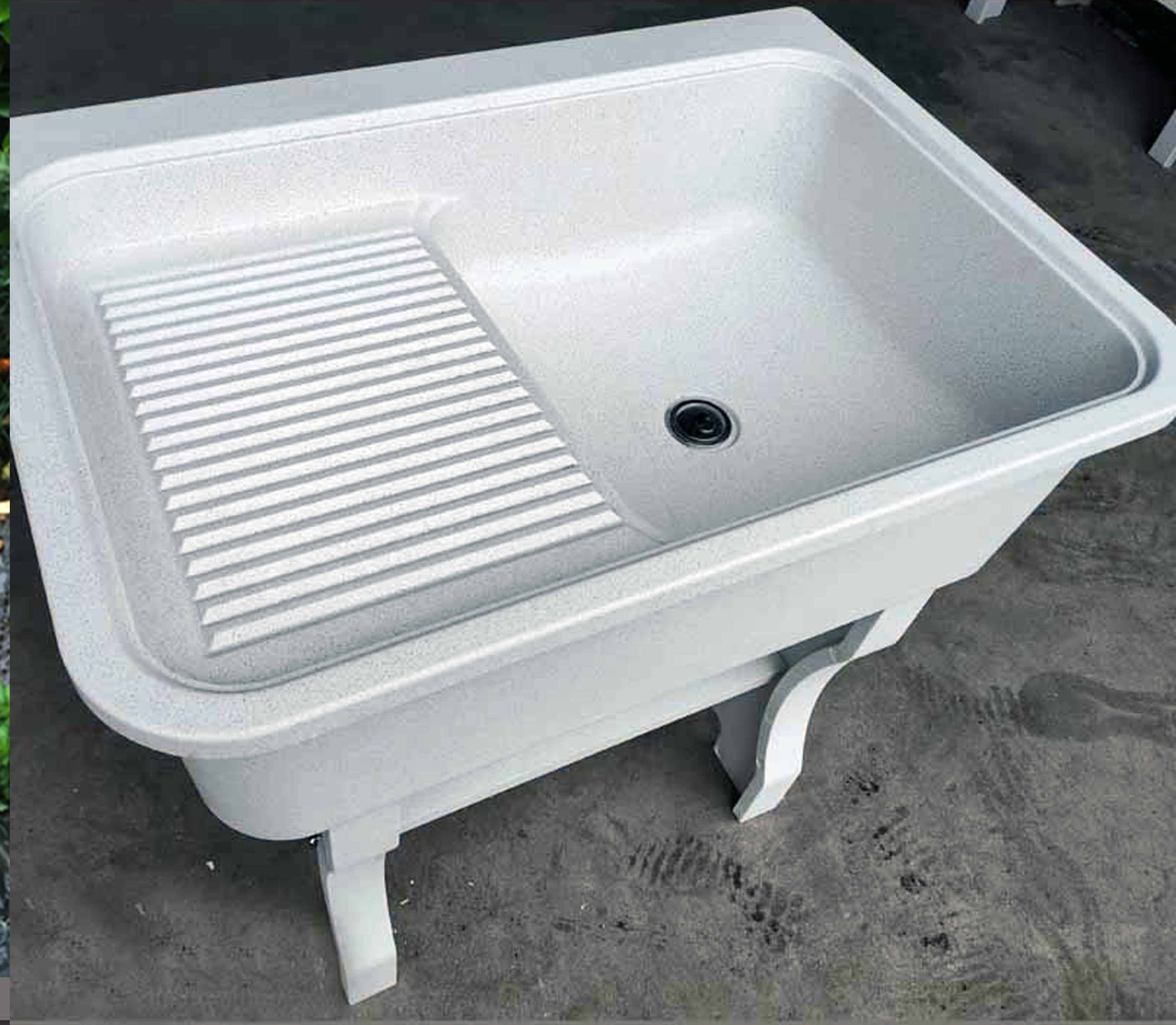 洗衣石英石洗衣阳台家用户外带搓板大理石整体台盆盆,台一体成型式