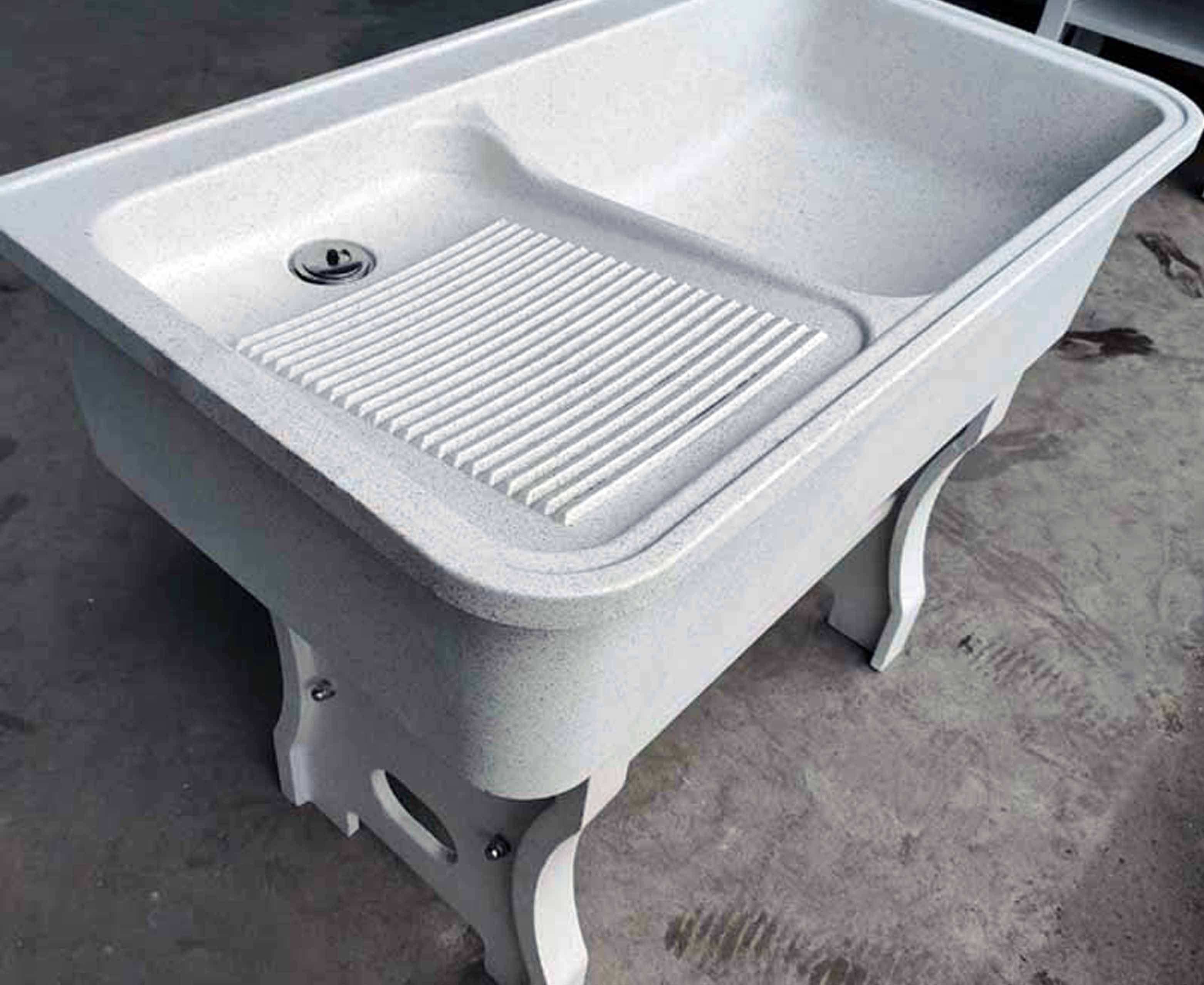 洗衣石英石洗衣阳台家用户外带搓板大理石整体台盆盆,台一体成型式