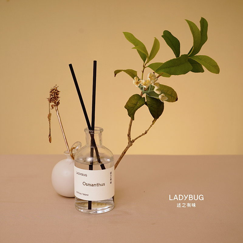 「银桂还原」述之有味ladybug桂花无火香薰室内香氛精油藤条扩香