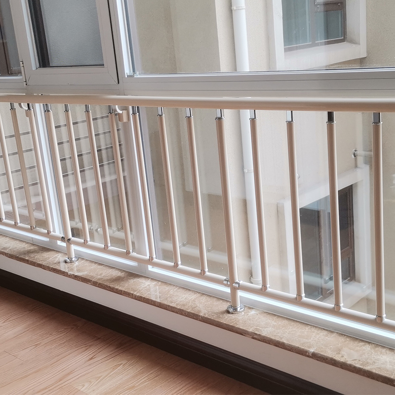 打孔定制飘窗落地铝合金阳台护栏扶手高楼儿童防盗窗