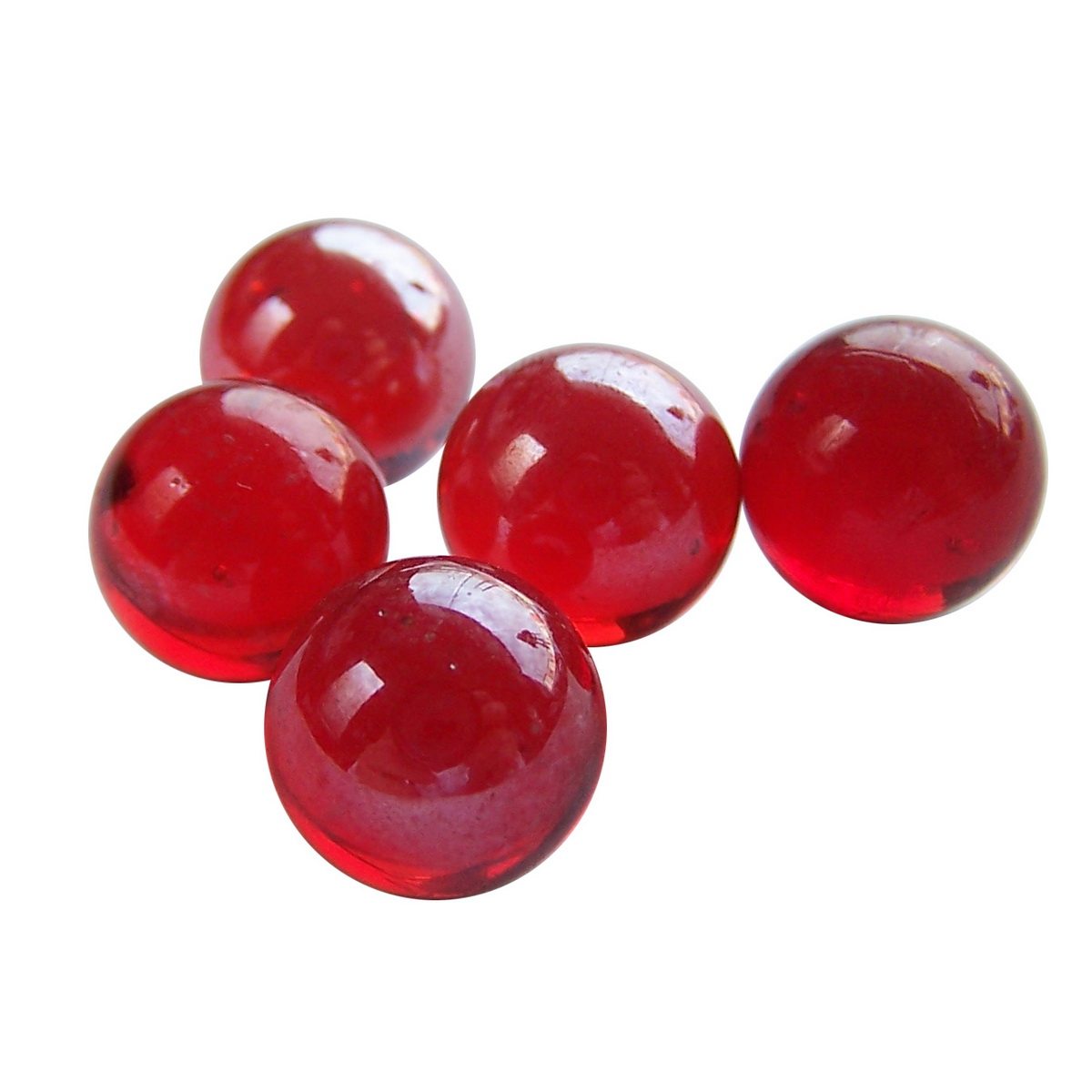 红色玻璃球14-25毫米红色玻璃跳棋子 玩具球 花瓶鱼缸装饰玻璃珠
