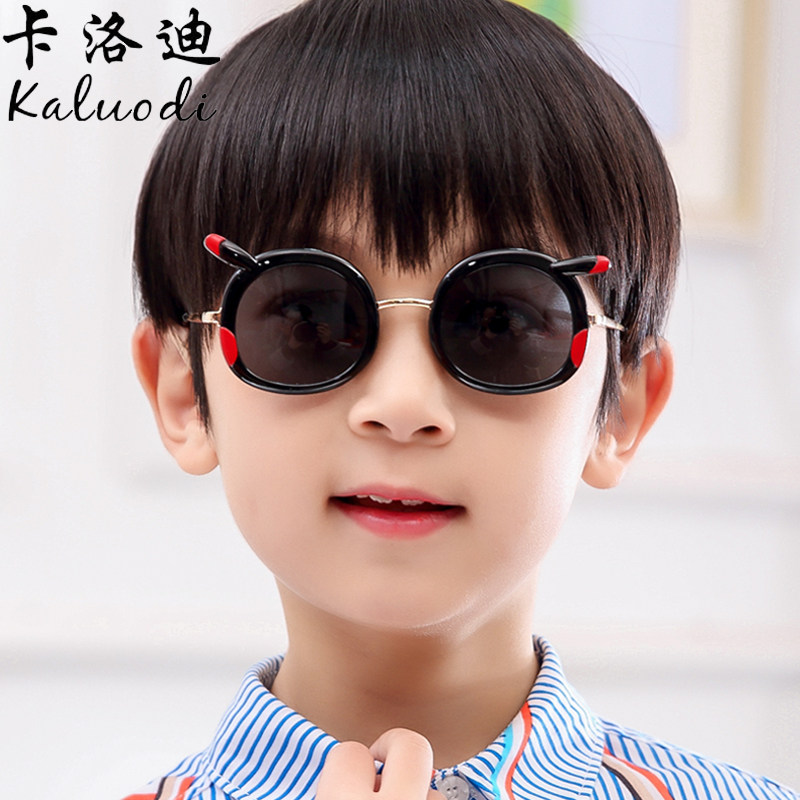 儿童太阳镜男童偏光动画皮卡丘小孩防紫外线女童童宝太阳眼镜