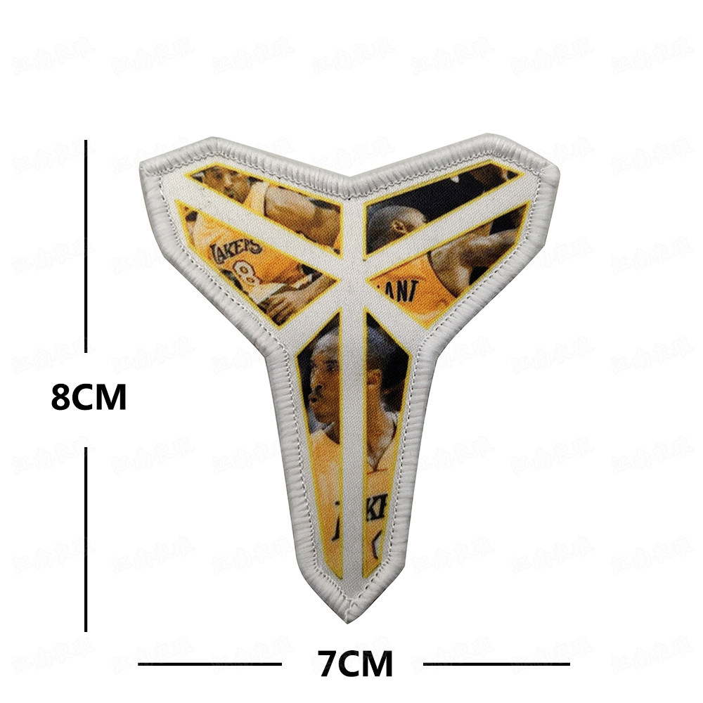科比forever24kobe印刷三角布贴刺绣臂章魔术士气贴章
