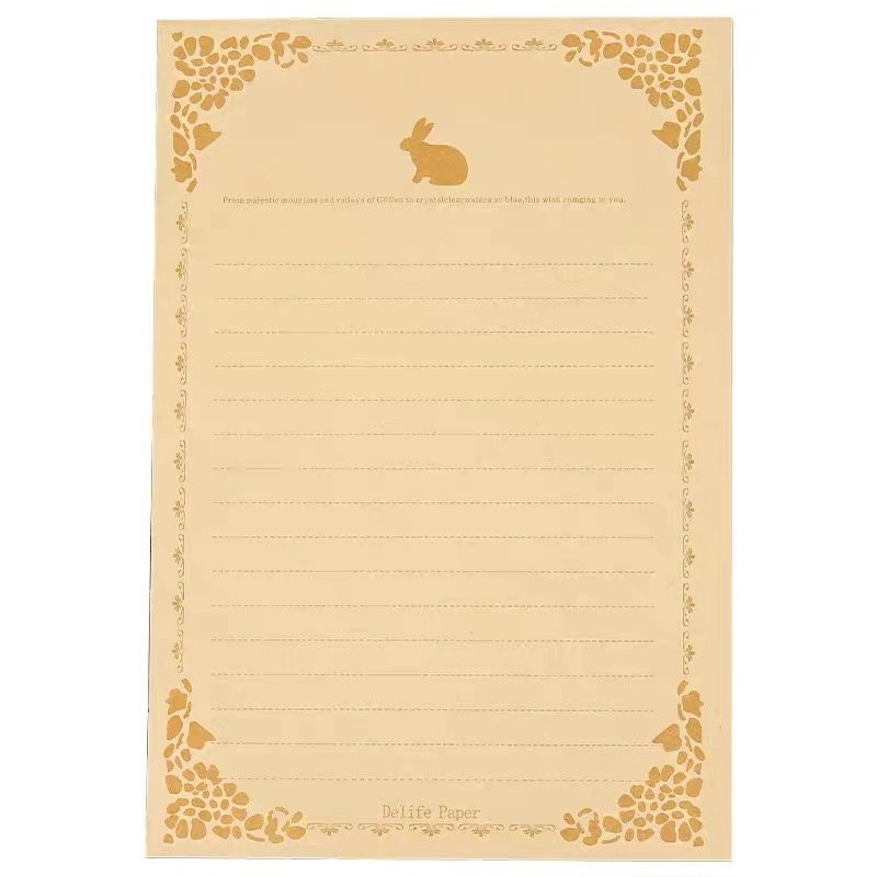 信纸牛皮纸复古古风手写书信白色横线空白简约信纸