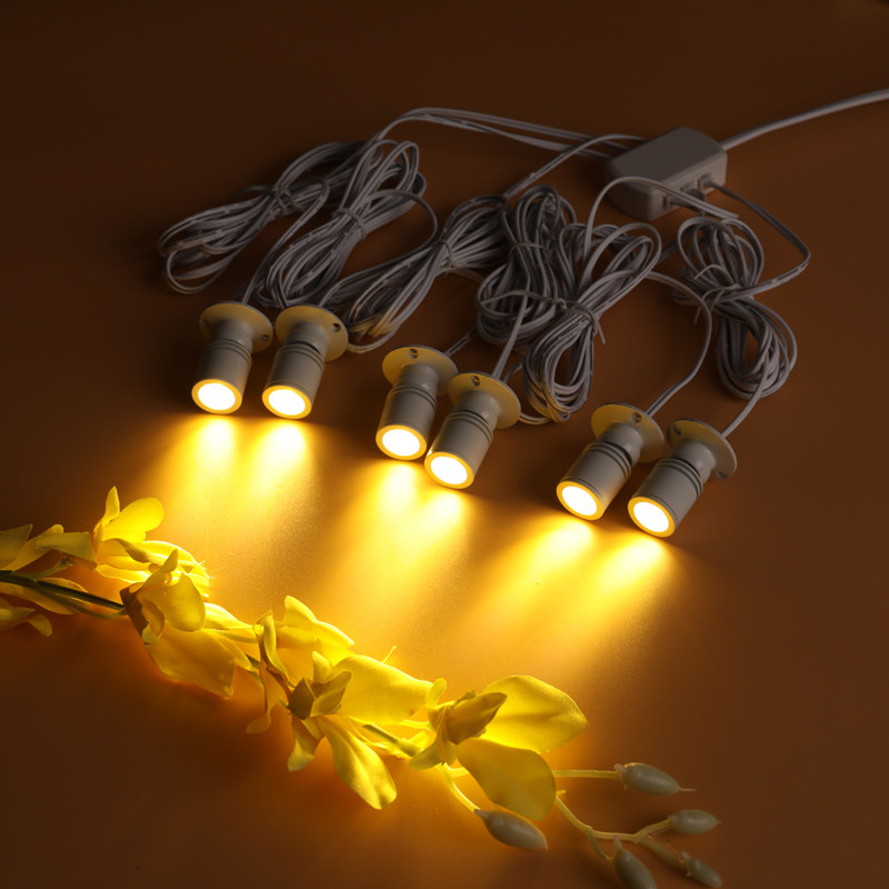 射灯led微型迷你1w白色明装吸顶酒柜小型射灯